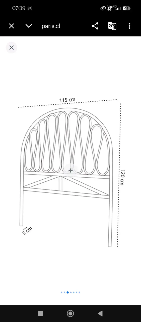 Cabecera de cama de ratán Umbrale, 1,5 plazas - 5