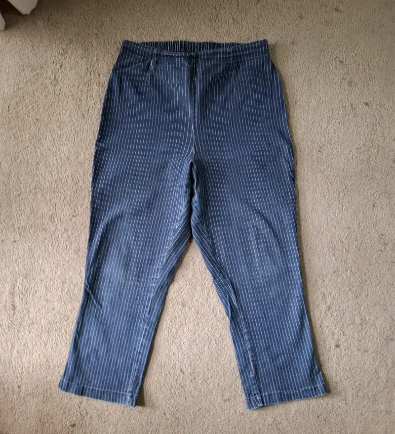 Pantalones de rayas azul talla M/L