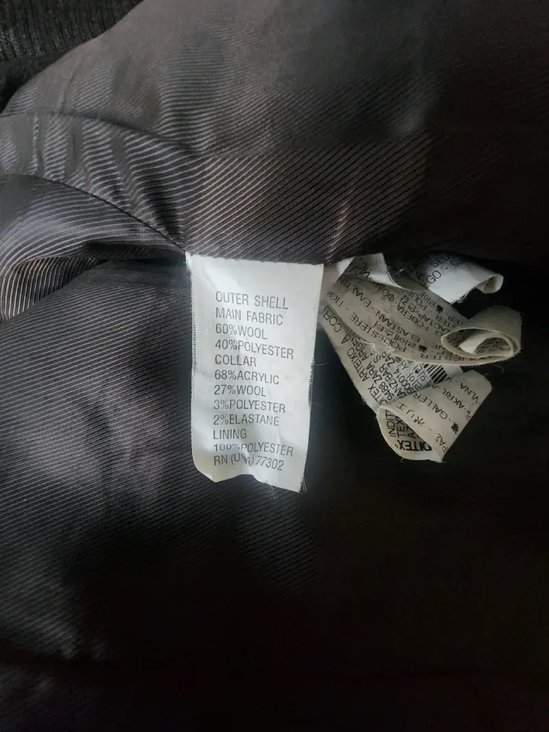 Abrigo largo con capucha Zara Basic gris oscuro - 5