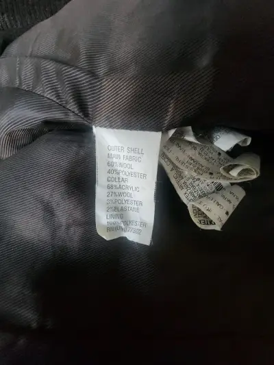 Abrigo largo con capucha Zara Basic gris oscuro - miniatura 5