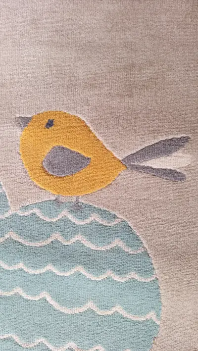 Alfombra infantil con diseño de nube y pájaro - miniatura 3
