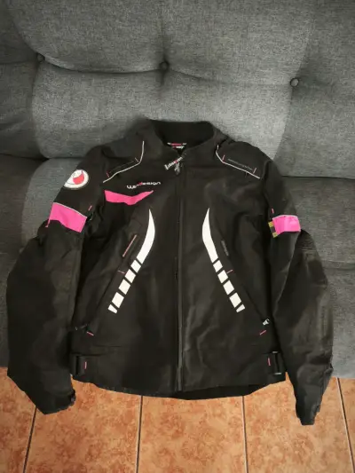 Chaqueta moto para mujer Windesign negra talla S - miniatura 1