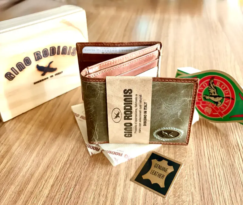 Billetera Massimo 812 Verde Olivo 100% cuero