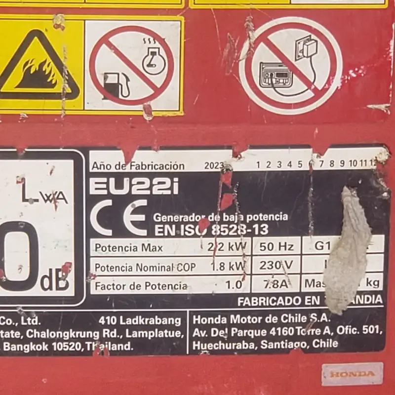 Generador Inverter Honda EU22i 2200W - 3