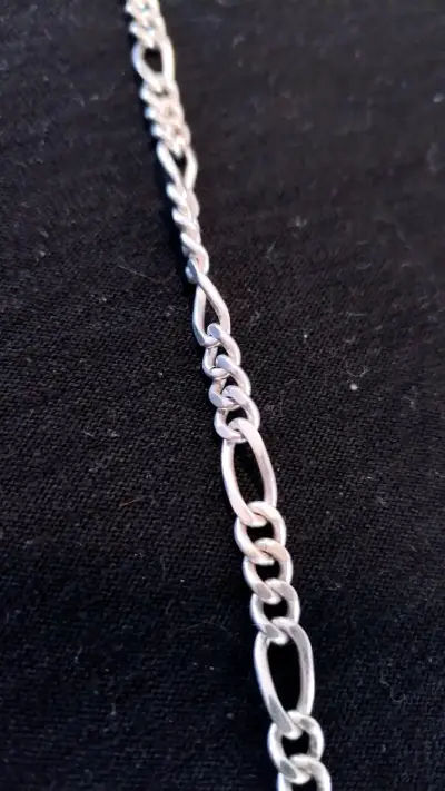 Cadena de plata estilo Figaro - miniatura 2