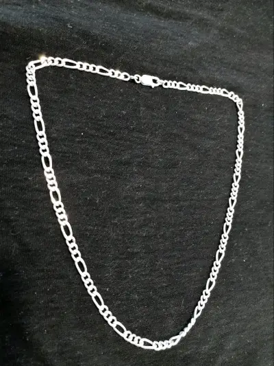 Cadena de plata estilo Figaro - miniatura 3