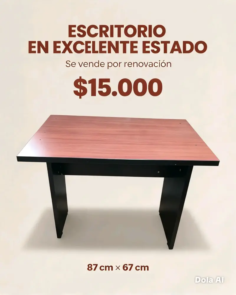 Escritorio en excelente estado 87x67 cm