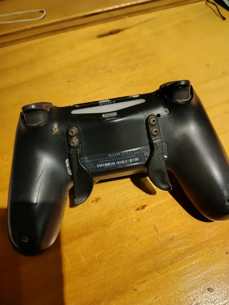 Control PS4 personalizado rojo y negro - 2