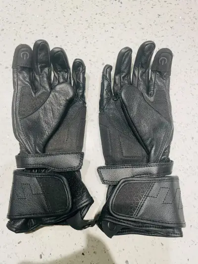 Guantes de moto de cuero mujer - miniatura 2