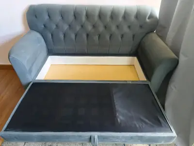 ✨ ¡Sofá baúl de 2 cuerpos en color gris! ✨ - miniatura 2