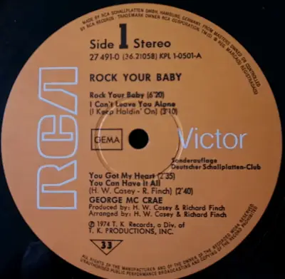 VINILO - GEORGE McCRAE - ROCK YOUR BABY - miniatura 4