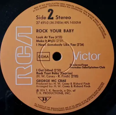 VINILO - GEORGE McCRAE - ROCK YOUR BABY - miniatura 5