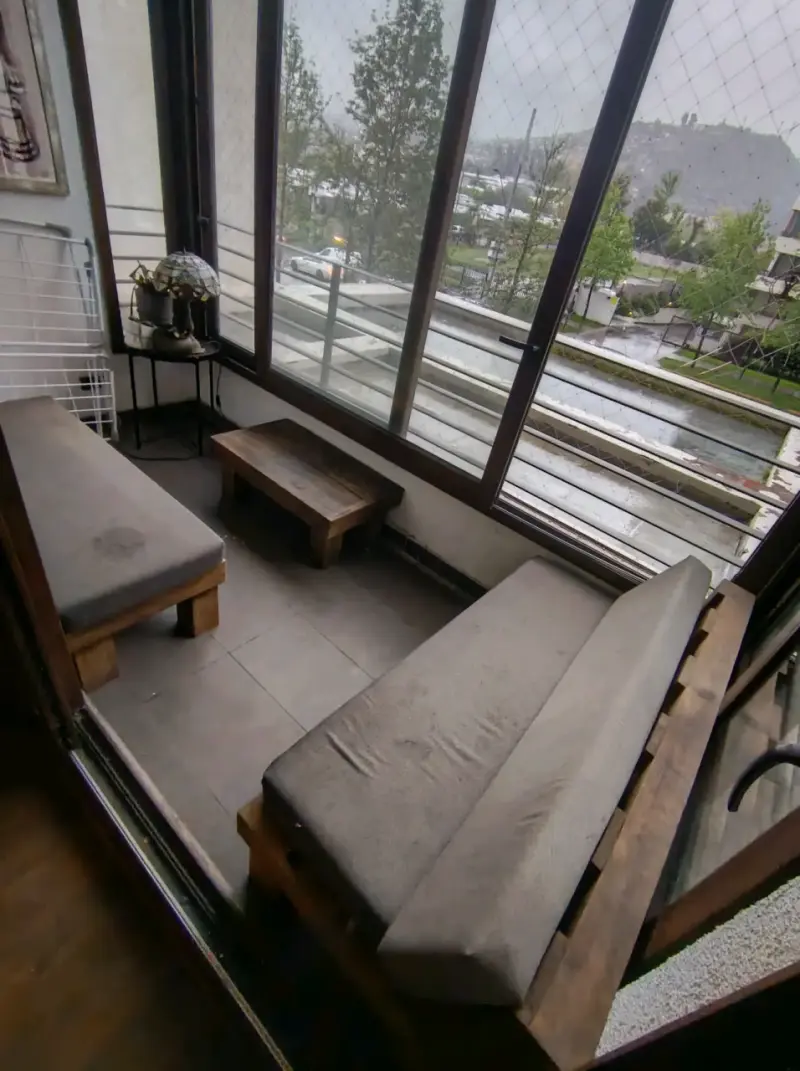 Juego de muebles de terraza en madera - 2