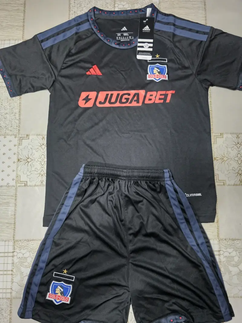 Conjunto de fútbol niño Colo-Colo Adidas negro - 1