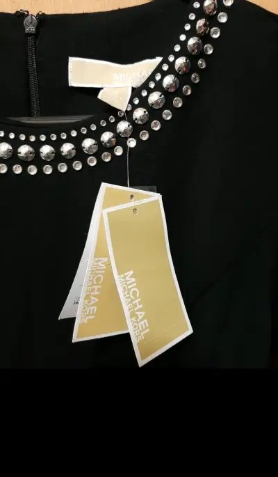 Vestido negro Michael Kors con apliques - miniatura 2