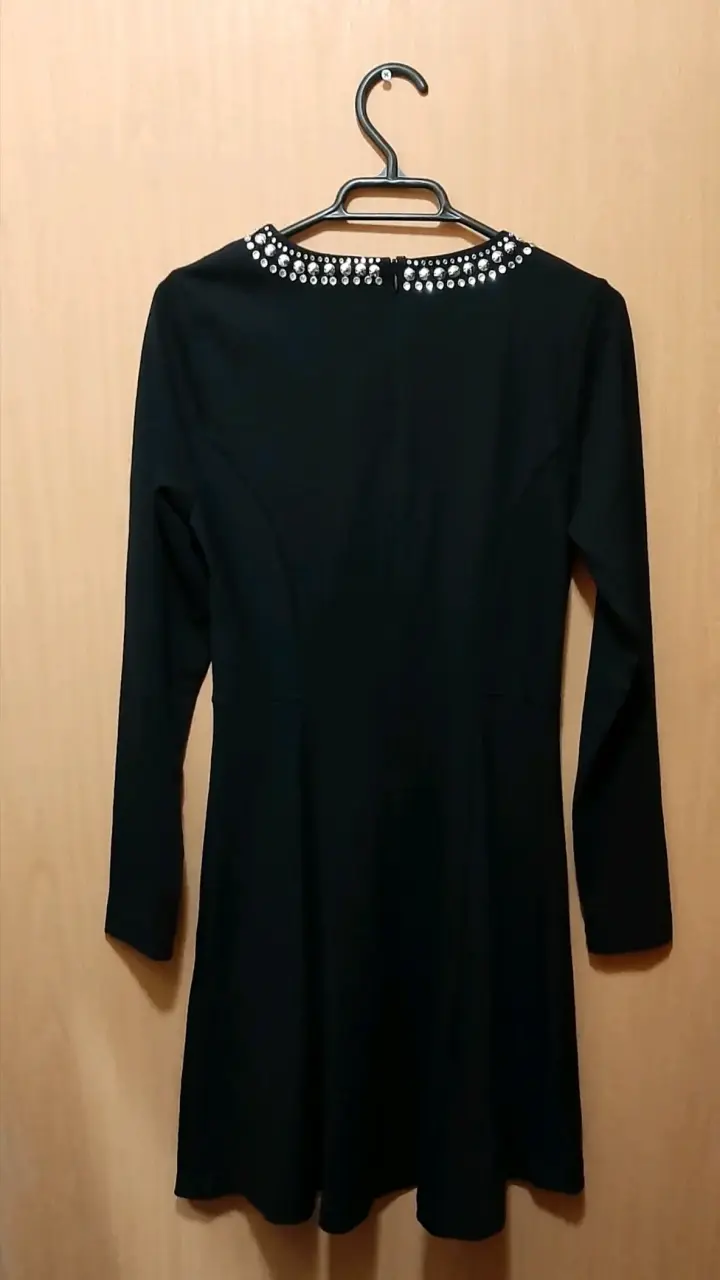 Vestido negro Michael Kors con apliques - 3