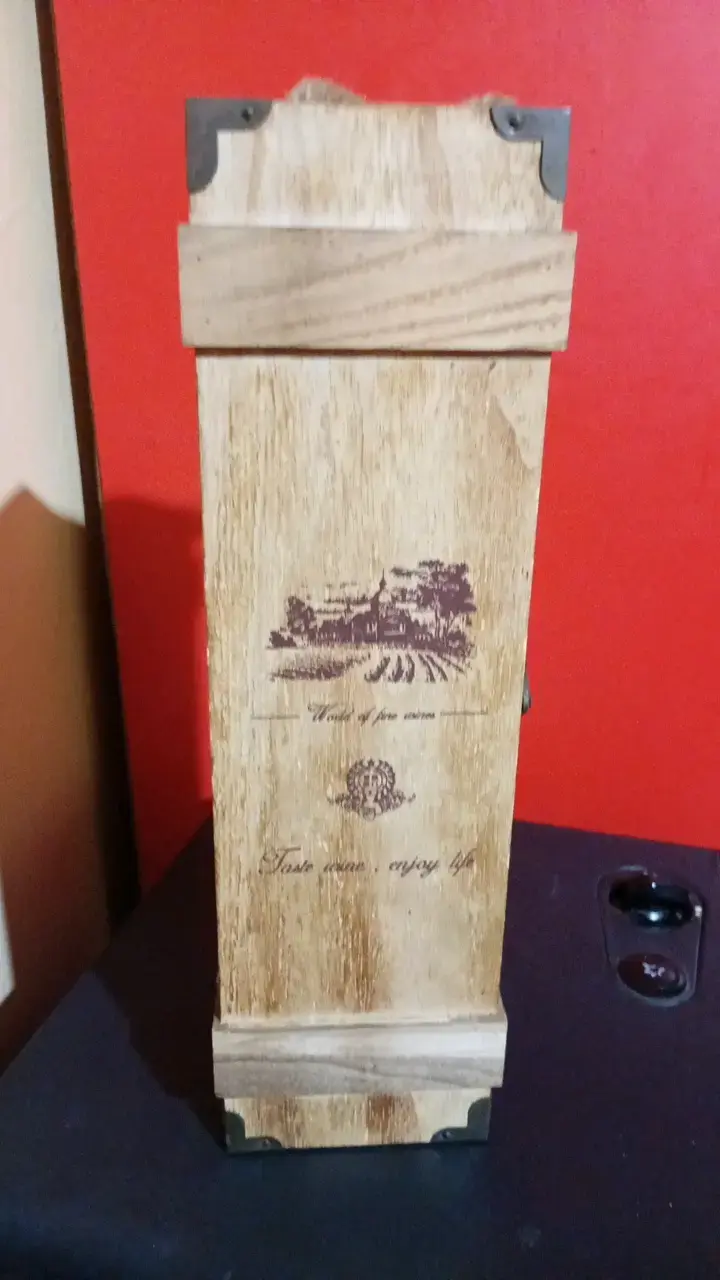 Caja de madera para botellas de vino - 1