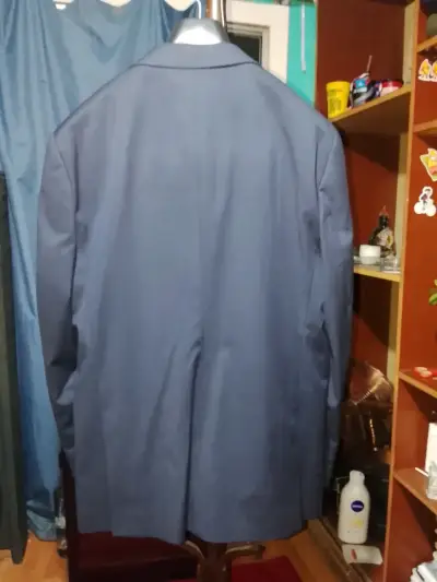Traje azul marino Guarnieri Slim Fit de lana pura - miniatura 2