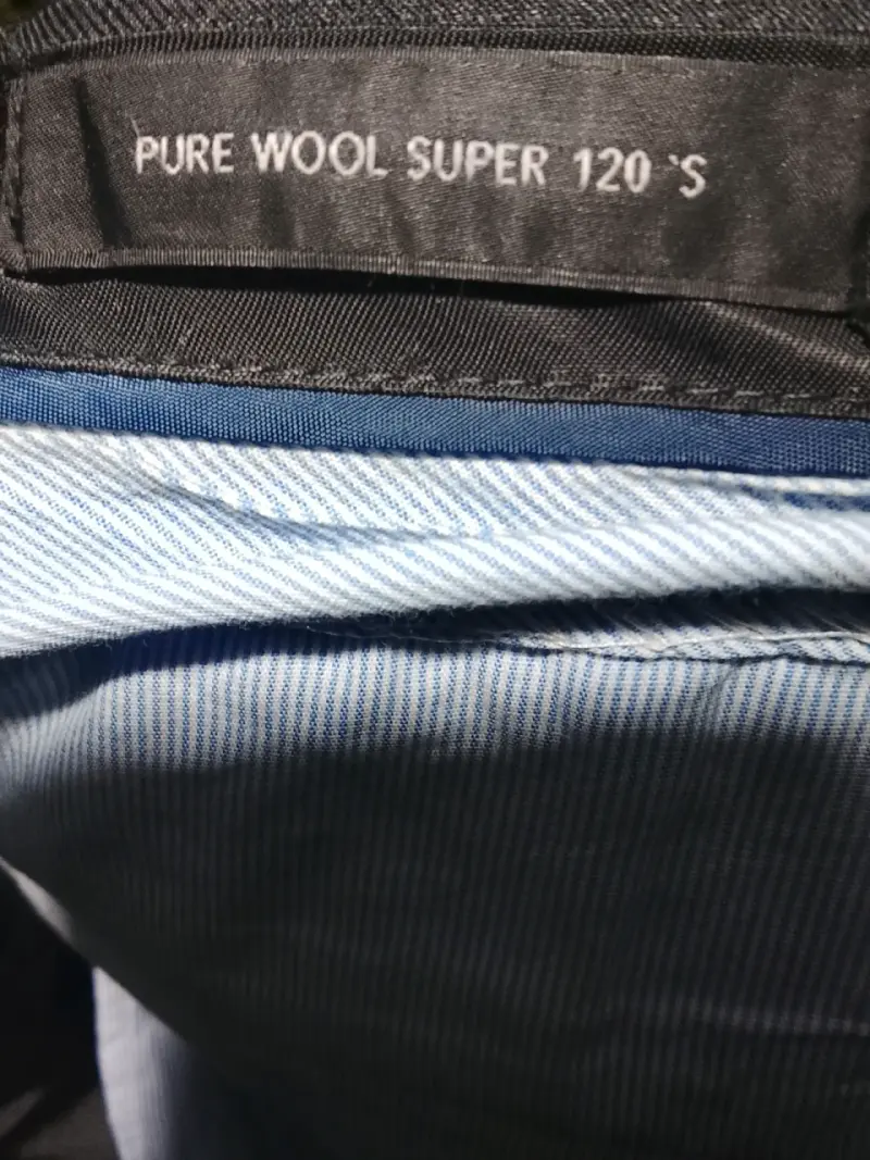 Traje azul marino Guarnieri Slim Fit de lana pura - 4