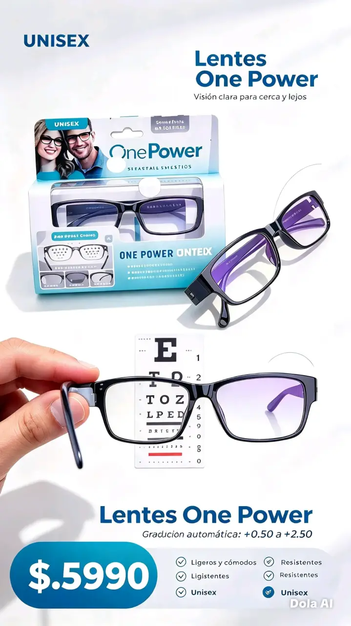 Lentes One Power Unisex con Gradación Automática