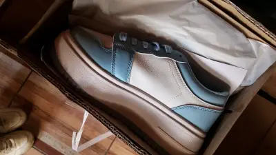 Zapatillas deportivas mujer azul con plataforma - miniatura 4