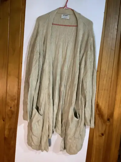 Cárdigan Beige de Punto Old Navy - miniatura 1