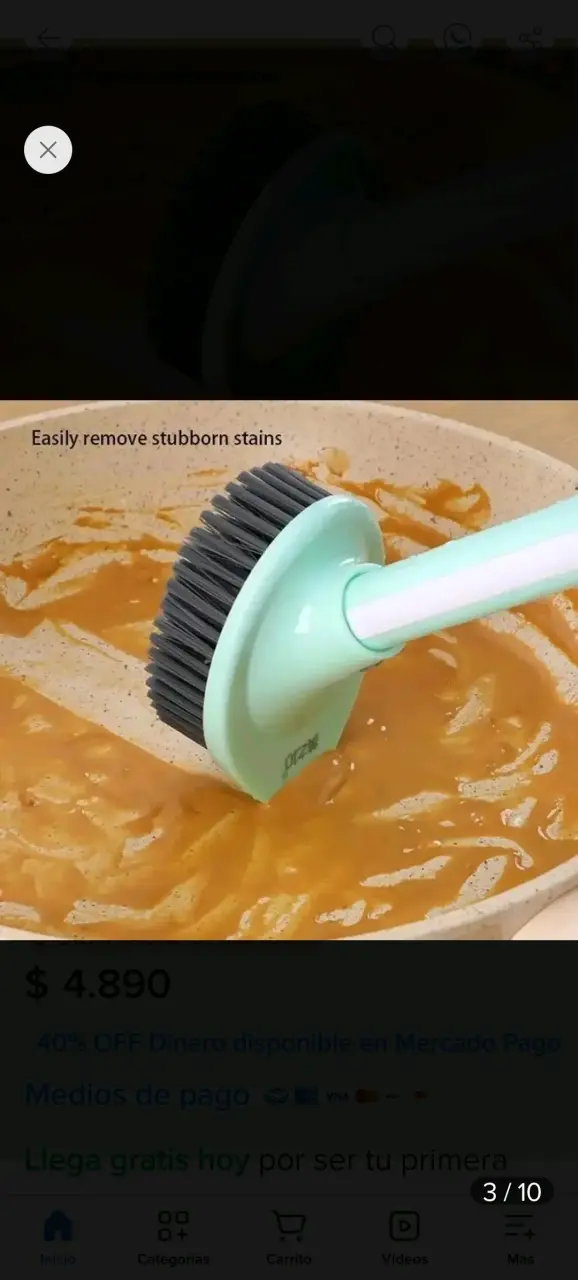Cepillo de Limpieza Multifuncional con Dispensador - 5