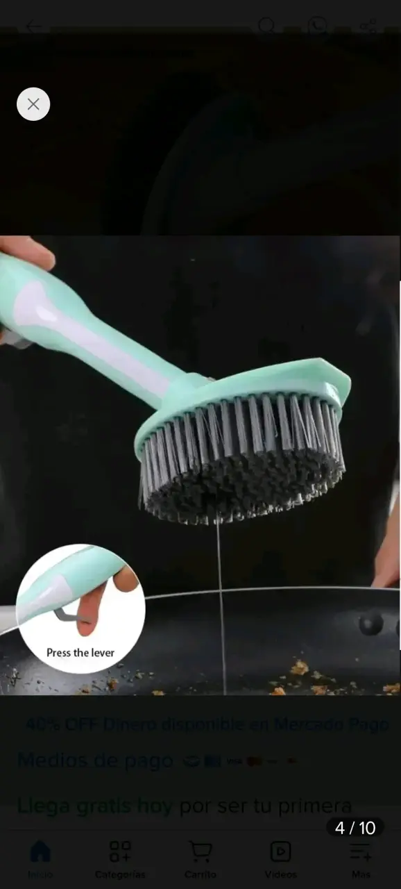 Cepillo de Limpieza Multifuncional con Dispensador - 6