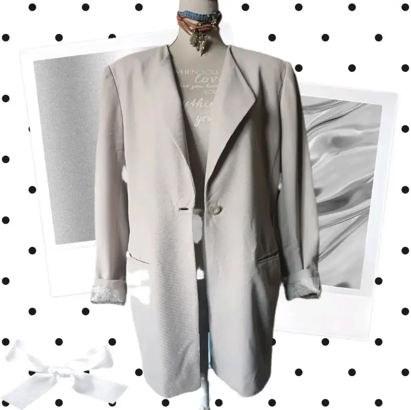 Blazer beige para mujer Dana Buchman - 1
