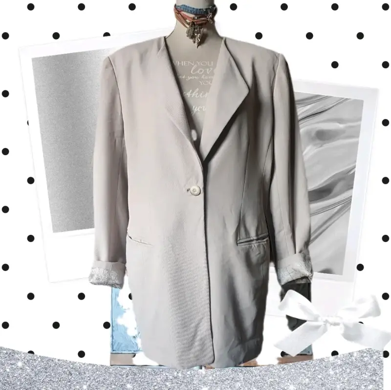 Blazer beige para mujer Dana Buchman - 2