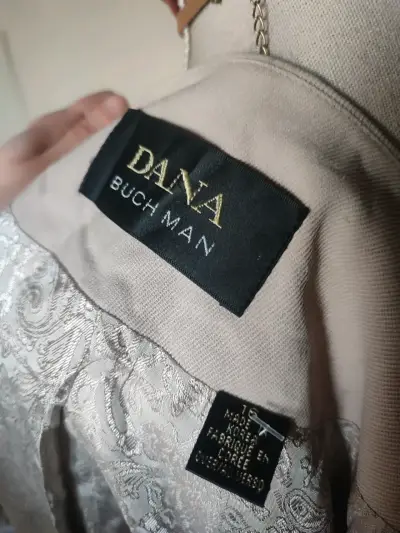Blazer beige para mujer Dana Buchman - miniatura 3