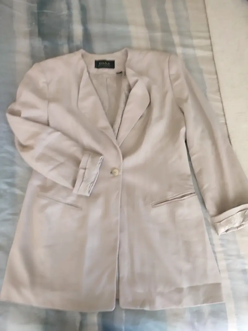 Blazer beige para mujer Dana Buchman - 6
