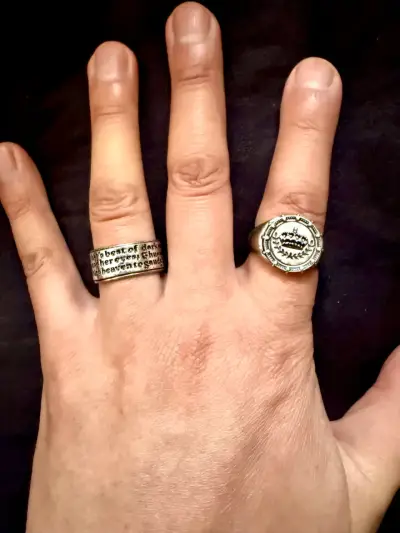 Pack De 4 Anillos Asos Design Plateado Pulido - miniatura 3