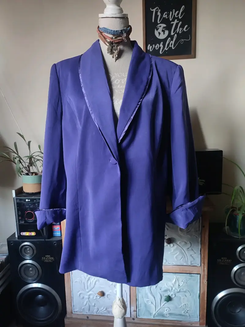 Blazer morado mujer, semi formal - 5