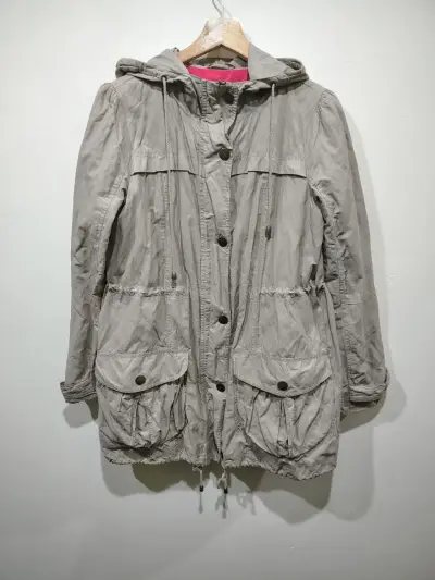 Parka Beige con Capucha para Mujer - miniatura 3