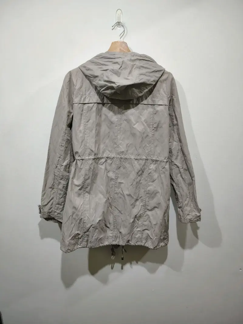 Parka Beige con Capucha para Mujer - 4