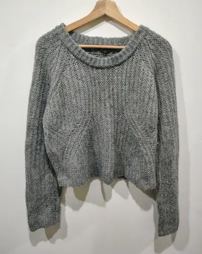 Suéter de lana gris Alaniz talla XL - miniatura 1