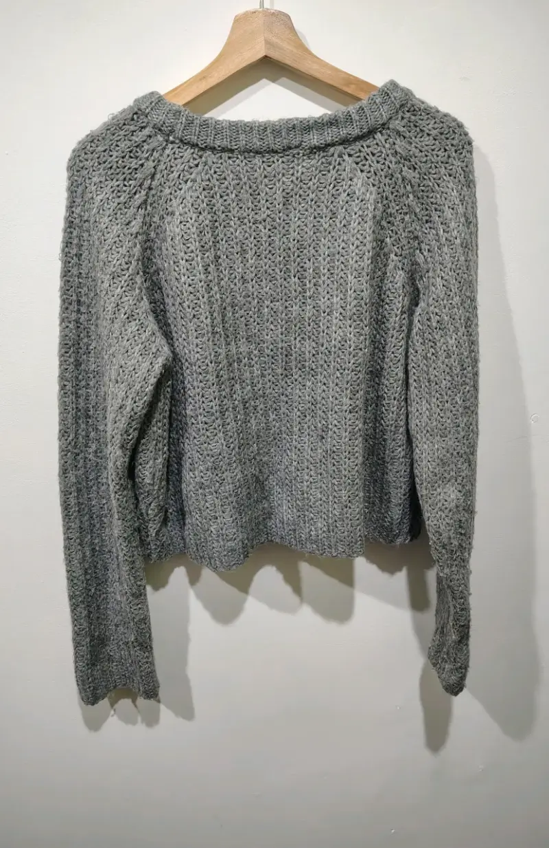 Suéter de lana gris Alaniz talla XL - 2