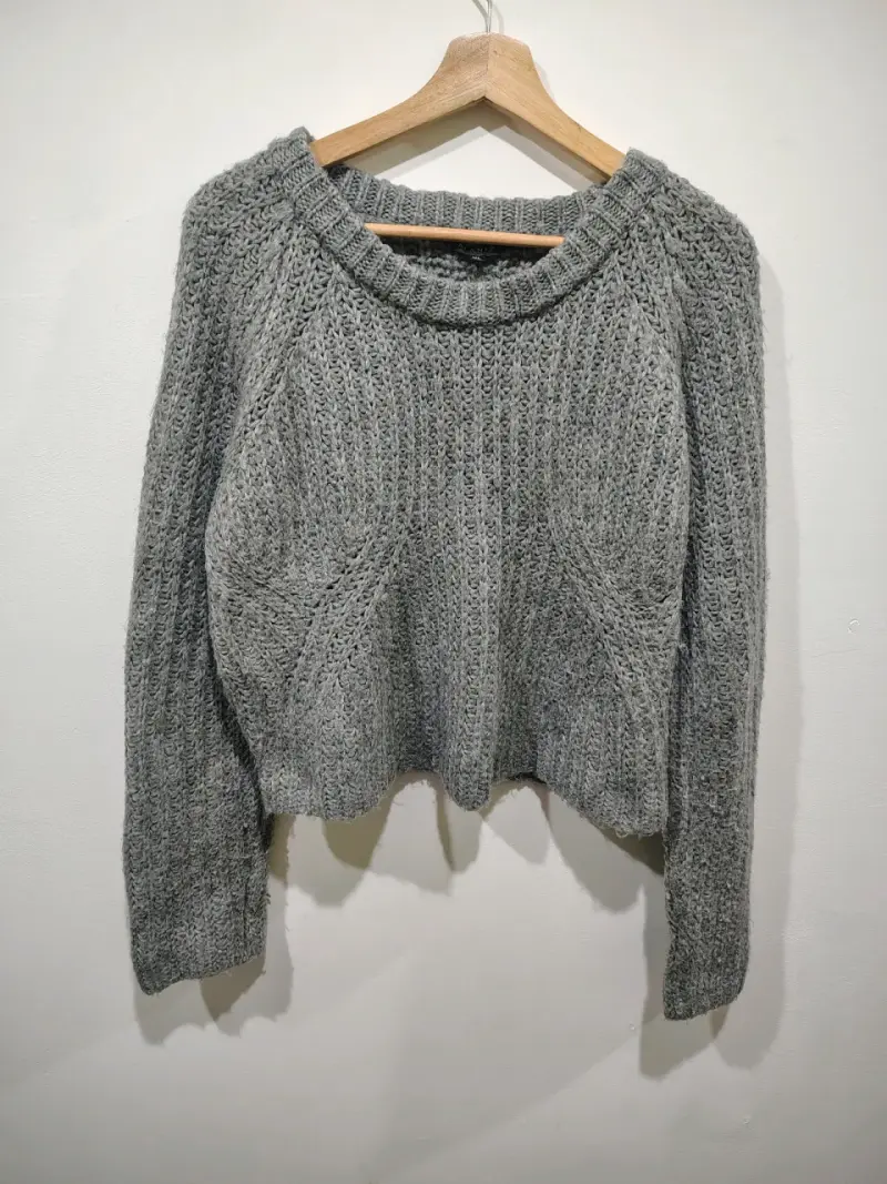 Suéter de lana gris Alaniz talla XL - 3