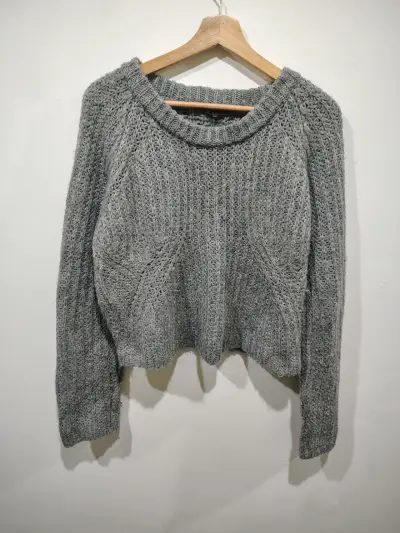 Suéter de lana gris Alaniz talla XL - miniatura 3