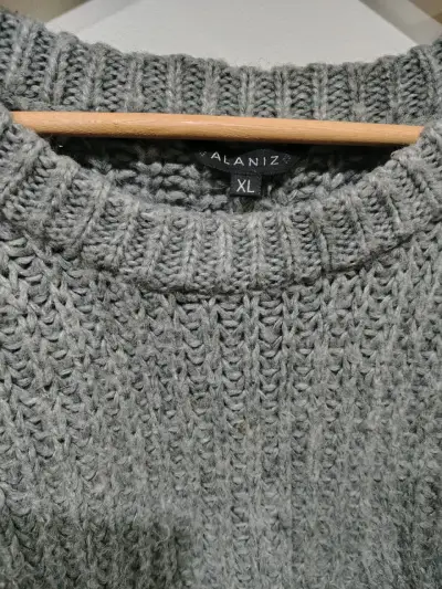 Suéter de lana gris Alaniz talla XL - miniatura 4