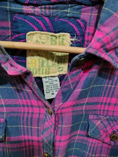 Camisa de franela a cuadros para mujer - miniatura 4