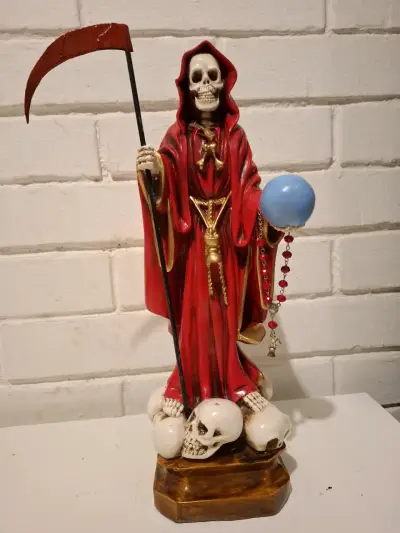 Figura de Santa Muerte Roja 43 c.m - miniatura 1