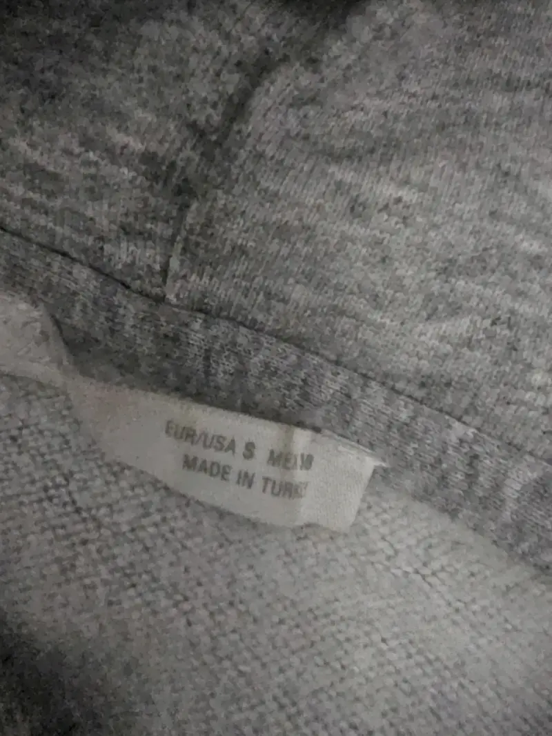 Polerón gris con capucha talla S - 2