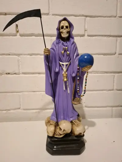 Figura de Santa Muerte Morada 43 cm - miniatura 1