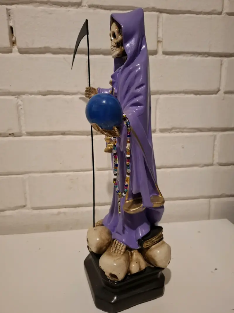 Figura de Santa Muerte Morada 43 cm - 4
