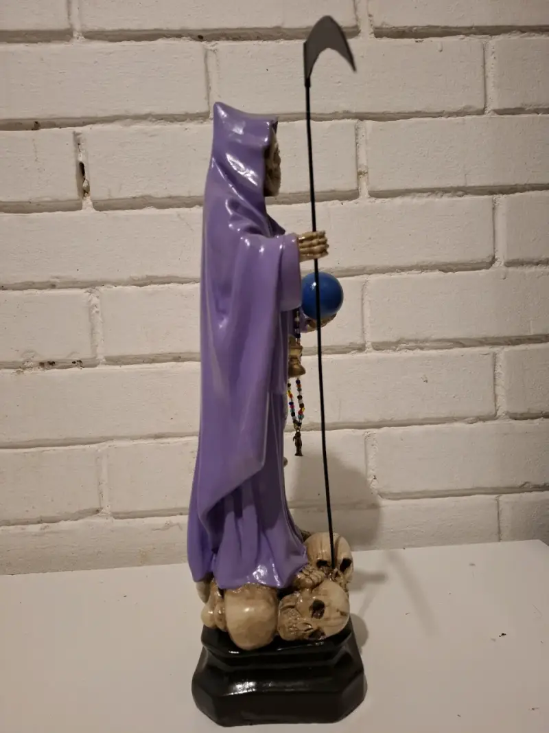 Figura de Santa Muerte Morada 43 cm - 6