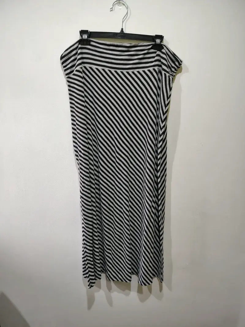 Falda larga a rayas, talla XXL - 1