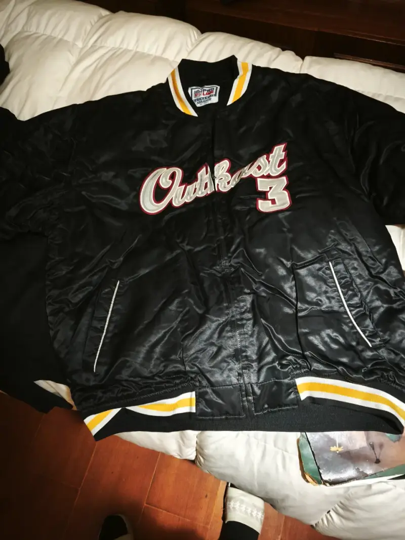 Chaqueta bomber negra Outkast estilo varsity - 2