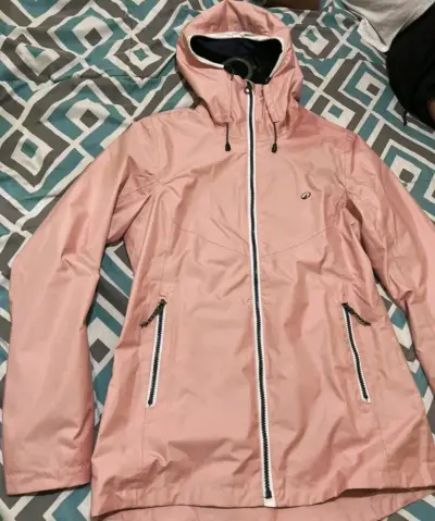 Chaqueta impermeable rosa Tribord para mujer - miniatura 2